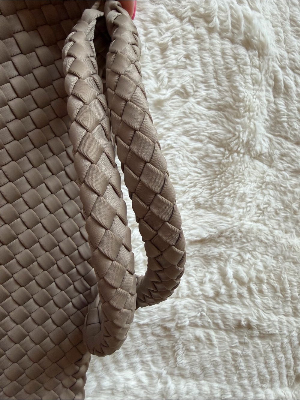 Naghedi St. Barth’s Medium Tote and Pouch- Cashmere - Picture 6 of 14